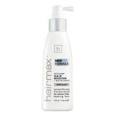Hairmax Acceler8 bottle with spray nozzle for convenient at-home scalp care