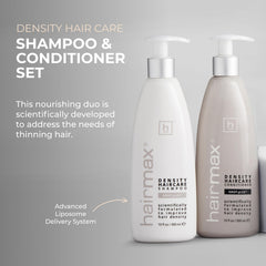 Hairmax Density Conditioner bottle for deep hydration and detangling.
