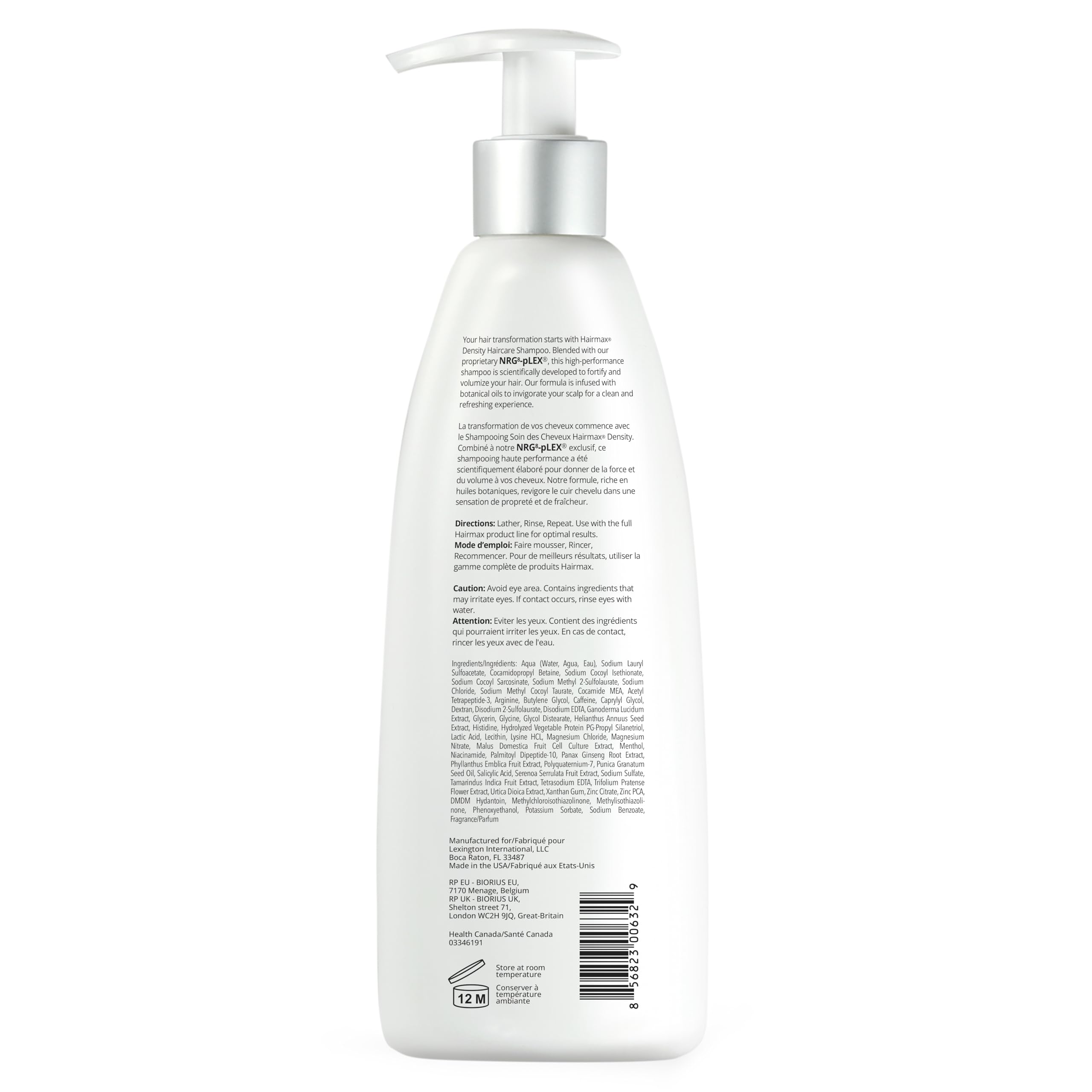 Foamy lather from Hairmax Density Shampoo demonstrates cleansing action
