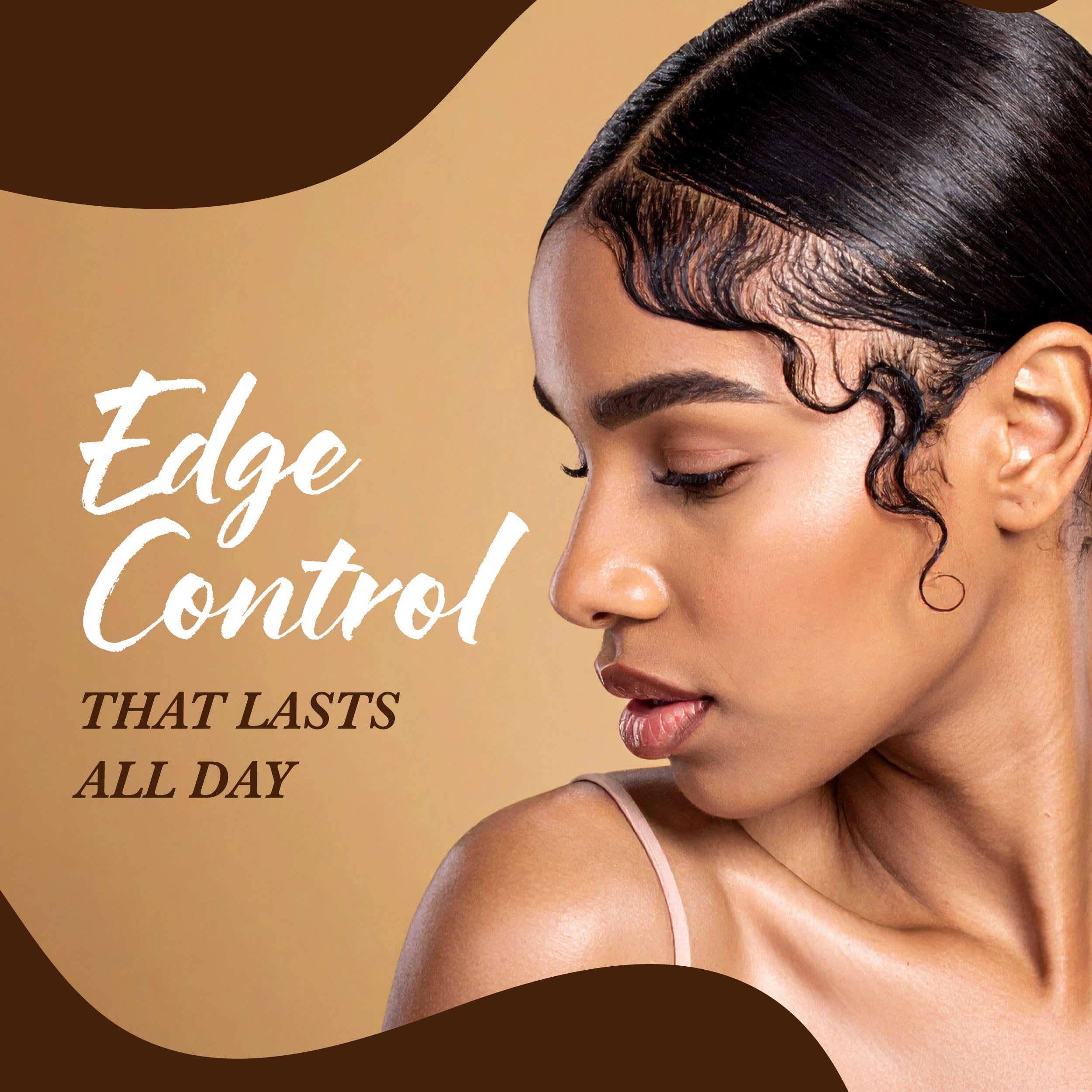Hairplexx Glow Edge Control Gel texture swatch showing smooth, long-lasting hold
