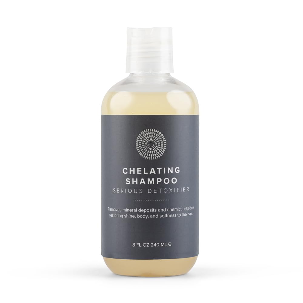 Hairprint Chelating Shampoo bottle performing deep cleanse against mineral buildup