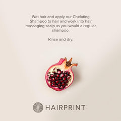 Hairprint Chelating Shampoo lathers gently during a routine wash