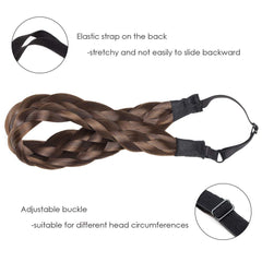 Hairro braided headband worn on model for quick, chic styling.