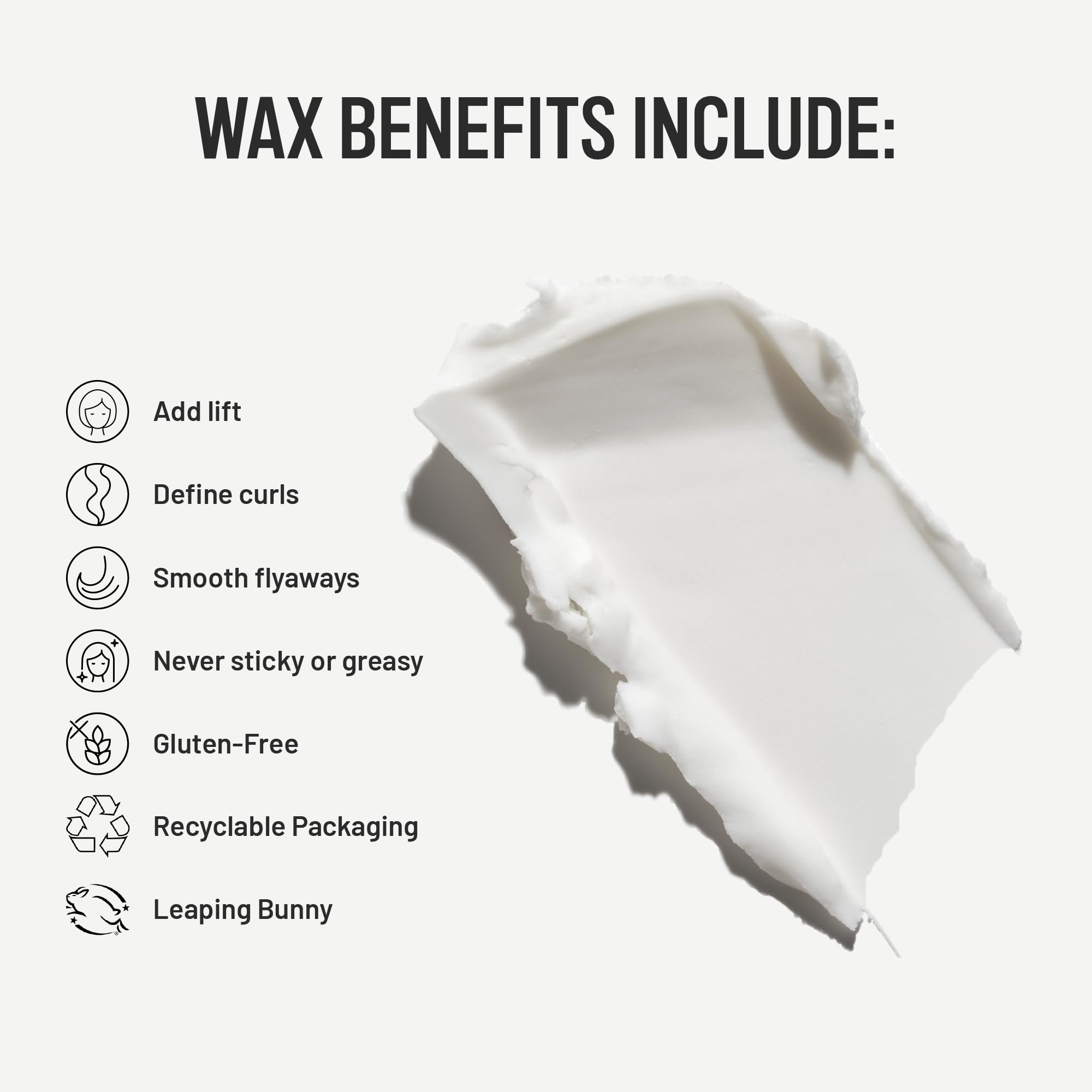 Hairstory Wax curl-definition that brings curls together with a flexible hold.