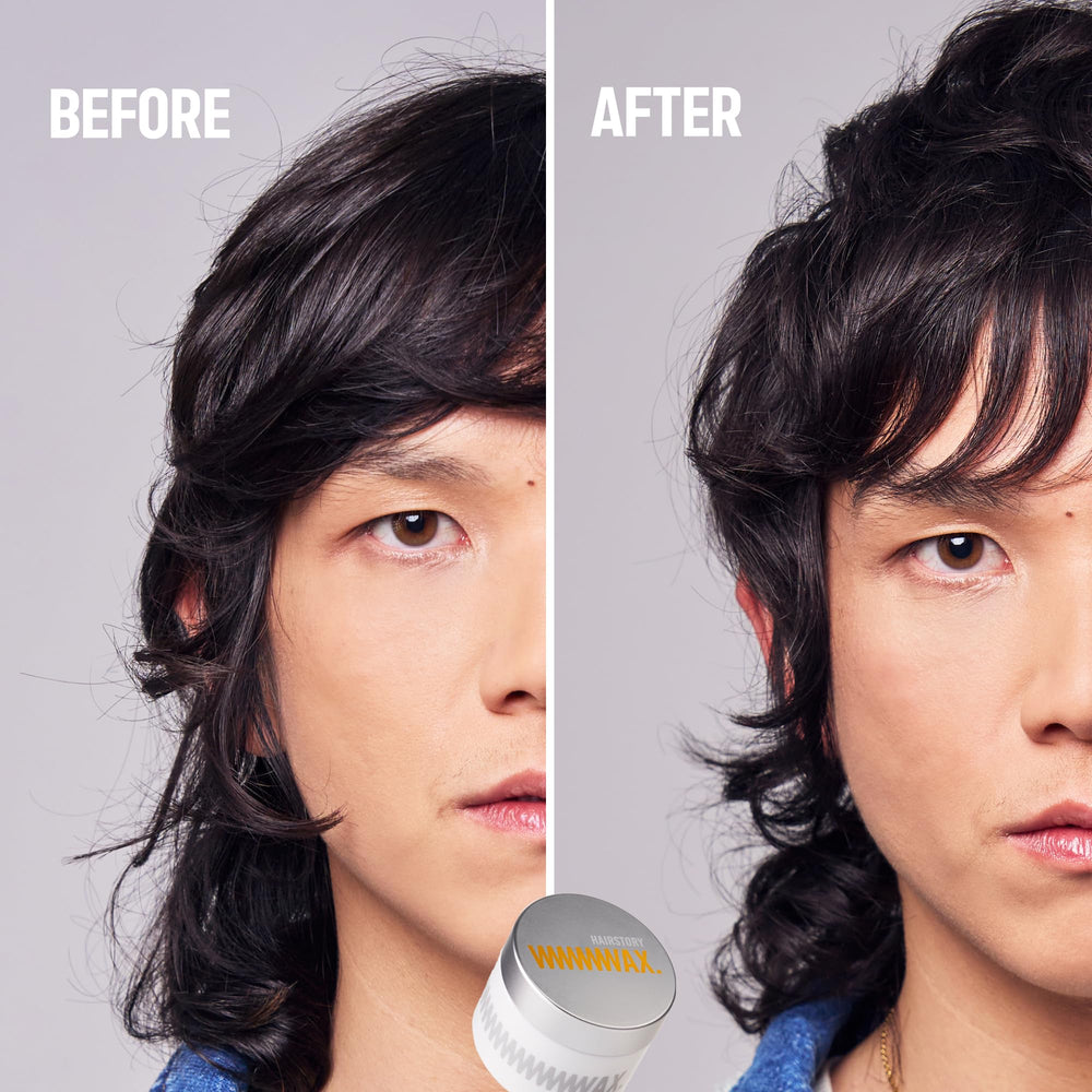 Hairstory Wax edge-control to tame edges and blend baby hairs.