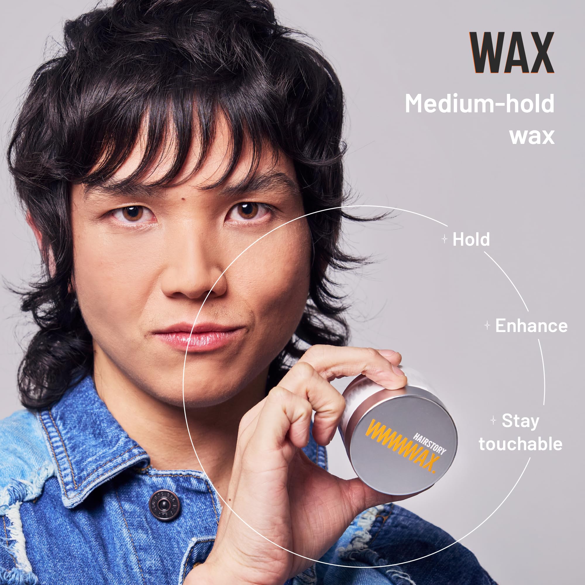Hairstory Wax defines curls to lift and separate strands without stiffness.