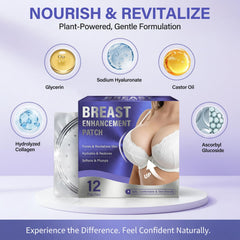 Hajoyful Breast Enhancement Patch in-use demonstrates comfortable daily wear.