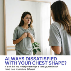 Hajoyful Breast Enhancement Patch on bust shows easy, discreet wear for daily life.