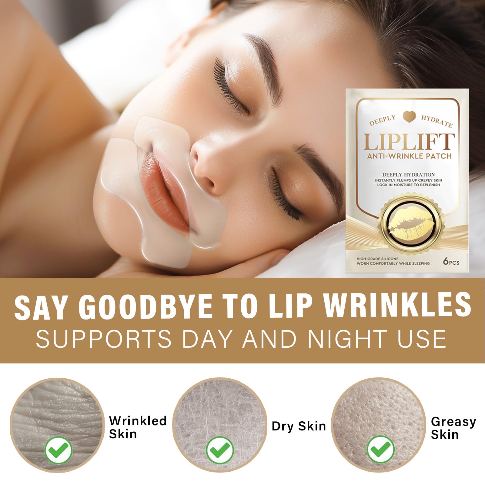 Hajoyful night use patch promotes potential overnight smoothing.
