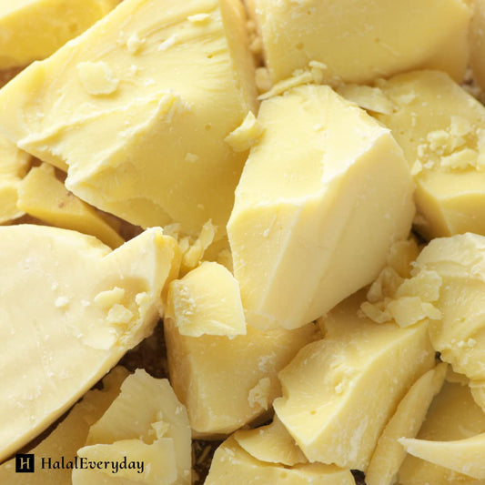 HalalEveryDay cocoa butter chunks in resealable bag for DIY use