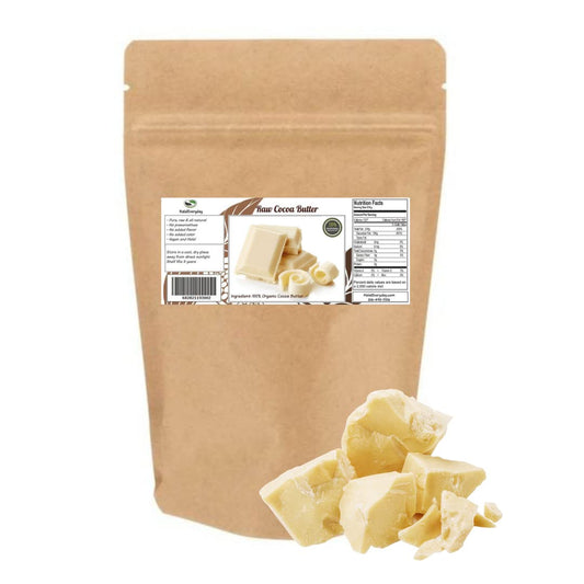 HalalEveryDay cocoa butter raw block close-up for pure skincare