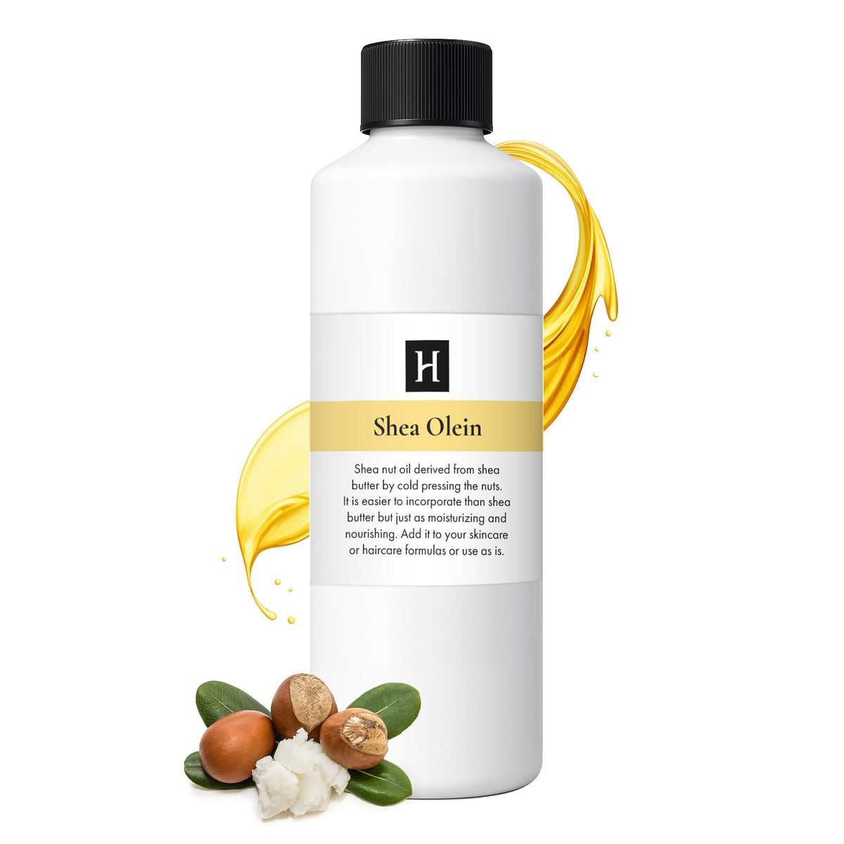 HalalEveryDay Shea Olein 16oz bottle – pure oil for skin and hair care.