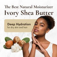 HalalEveryDay organic raw shea butter for hair care and natural shine.