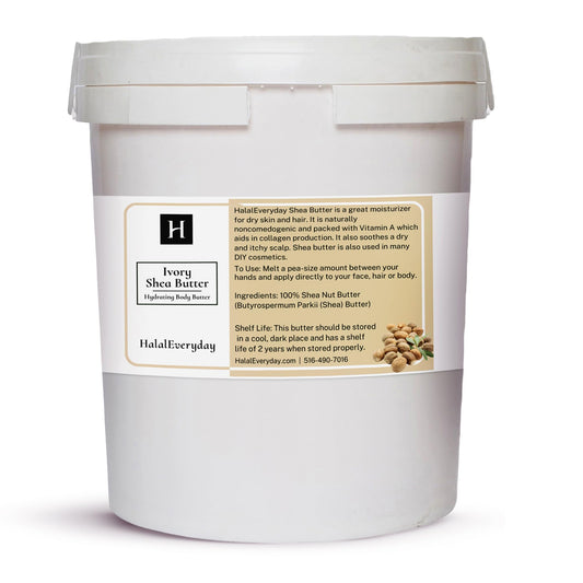HalalEveryDay Ghana-sourced unrefined shea butter for face and body.