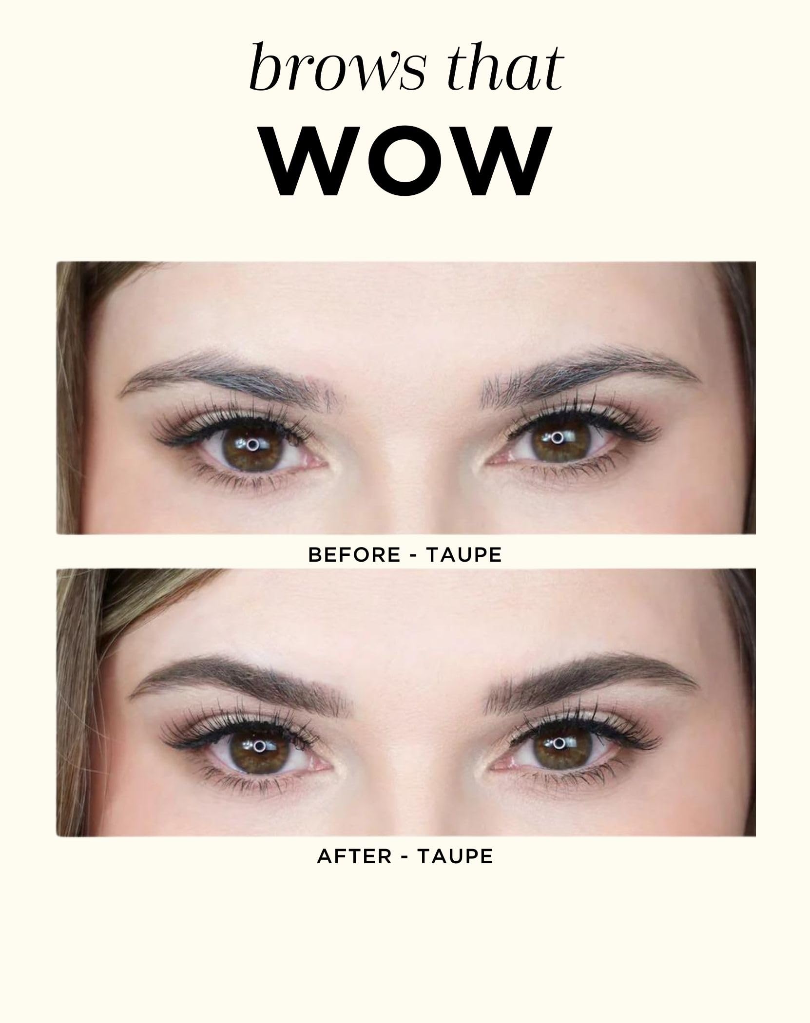 HALEYS 2-in-1 brow definition hold strokes demonstration.