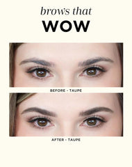 HALEYS 2-in-1 brow definition hold strokes demonstration.