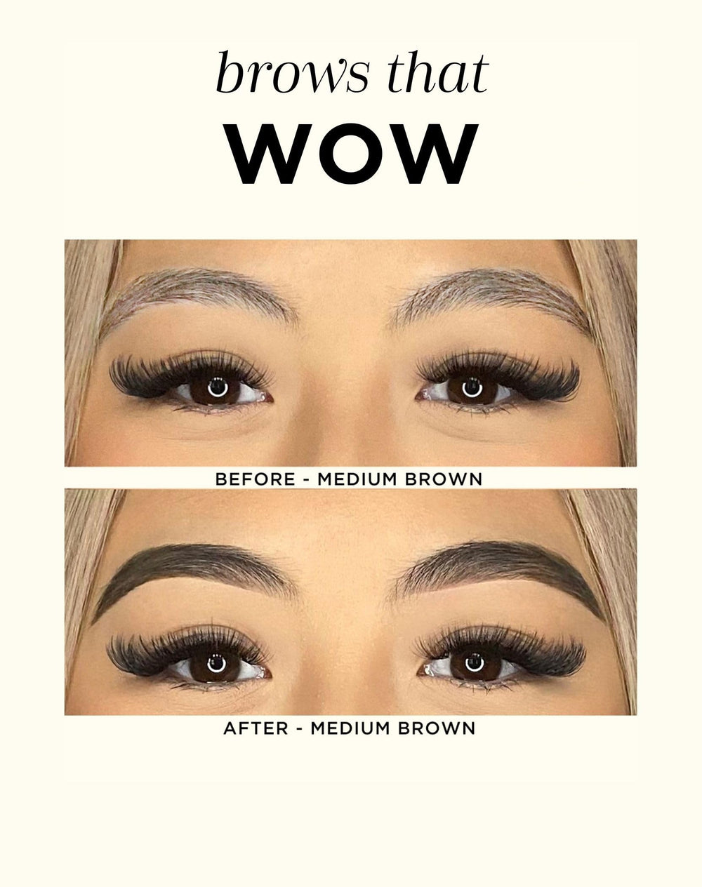 HALEYS precision brow pen taupe swatch on skin for fuller definition.