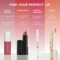 HALEYS Re-dew Lip Gloss luxury packaging enhances premium feel.