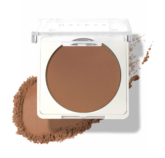 HALEYS Re-sculpt contour powder compact for natural cheekbone definition.