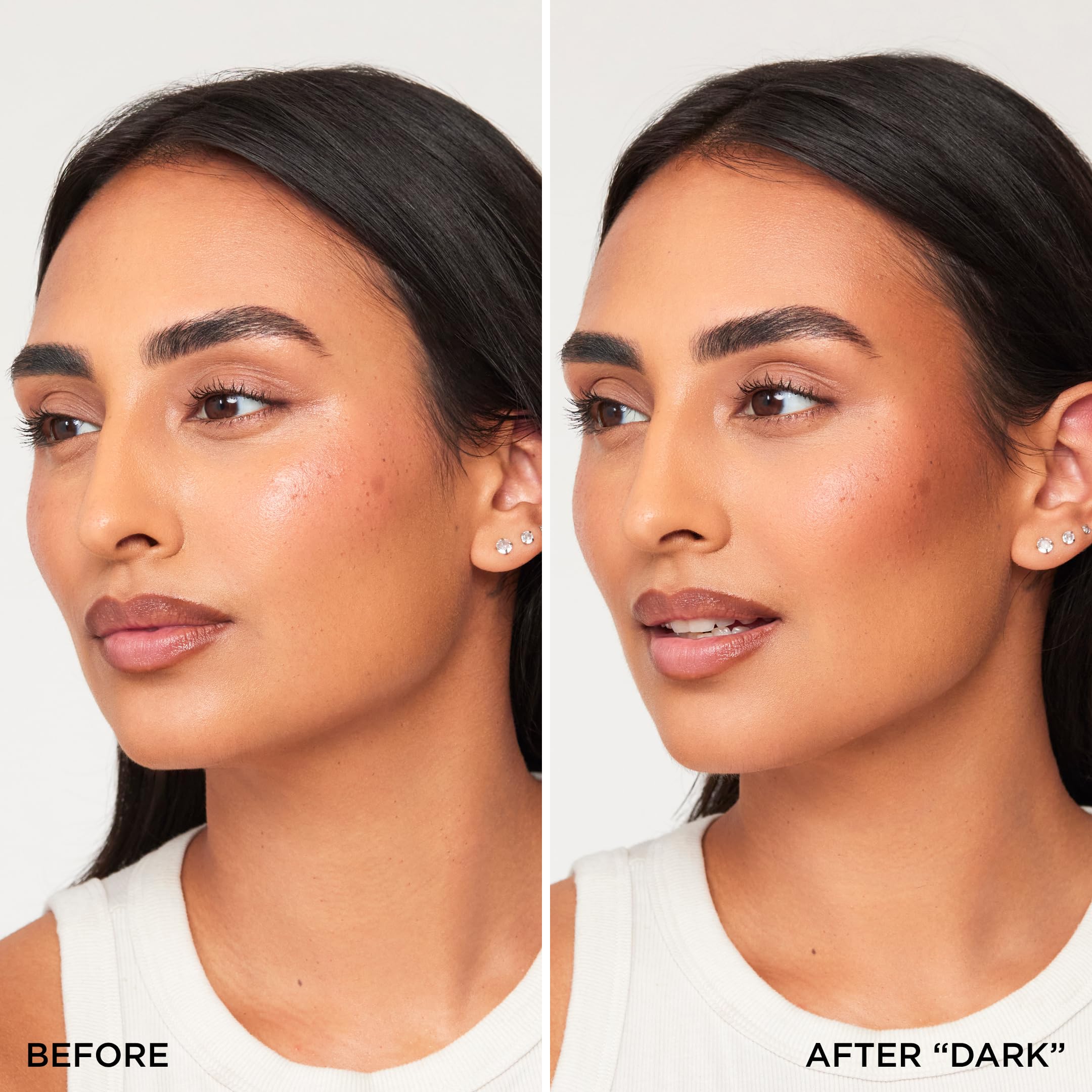 HALEYS Re-sculpt contour powder swatch shows buildable, blendable pigment.