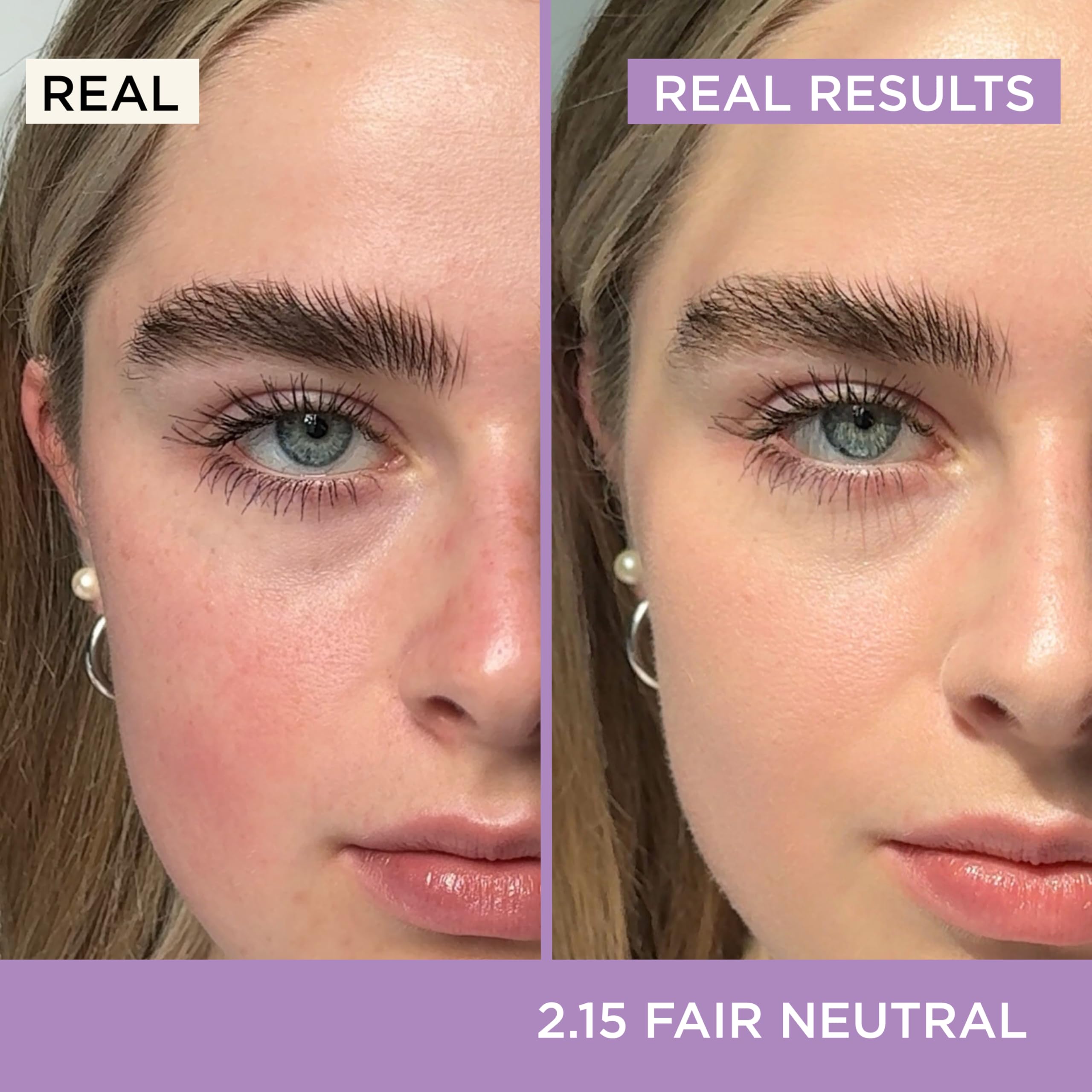 HALEYS Re-form foundation swirl on skin demonstrates buildable coverage