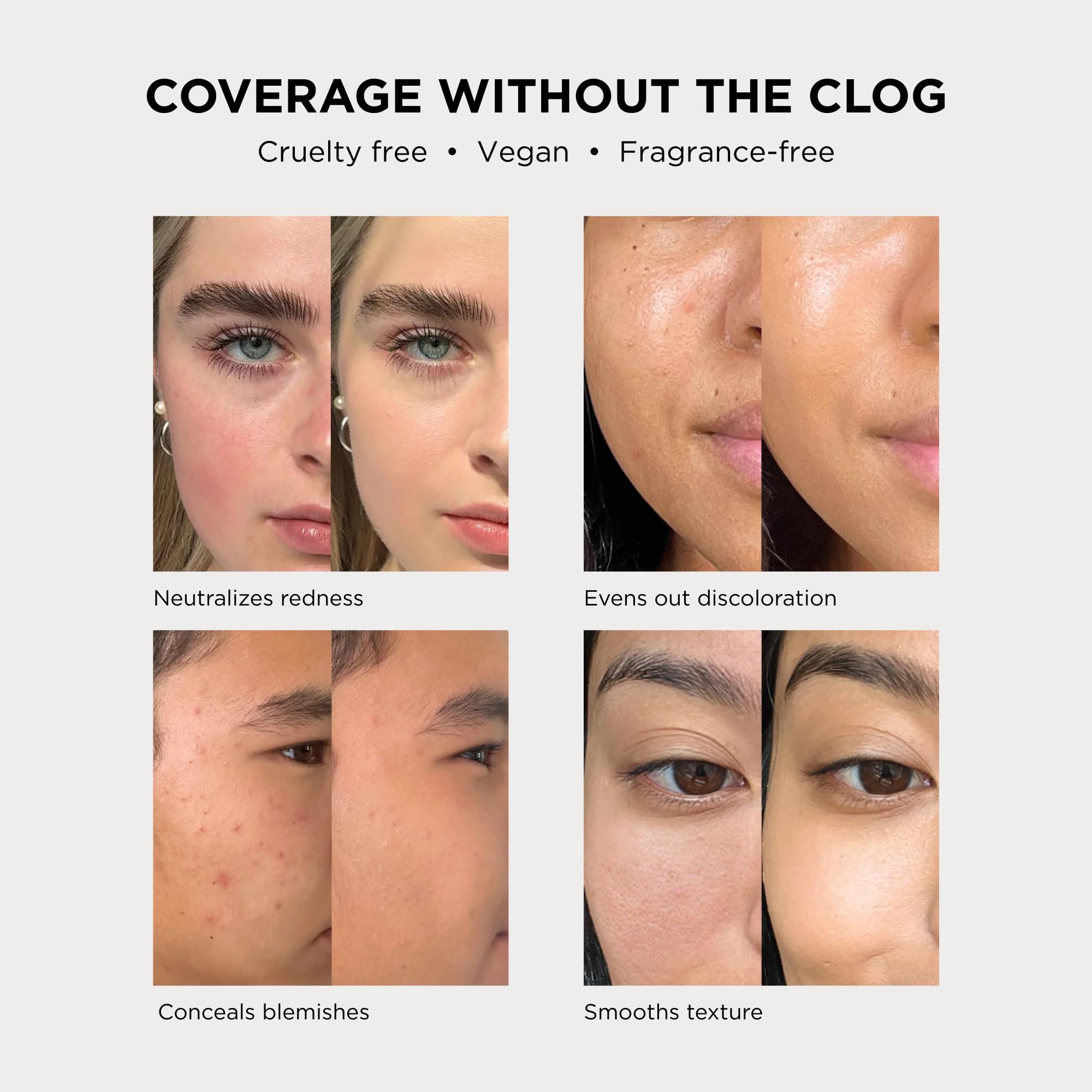 HALEYS Re-form glow finish closeup emphasizes radiant, non-greasy look