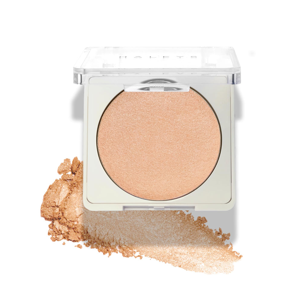HALEYS Re-fract smoothing highlighter bottle for a long lasting radiant glow.