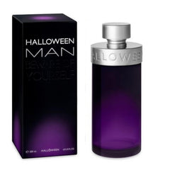 Halloween Man Eau de Toilette bottle front view showing premium masculine branding for evening wear.