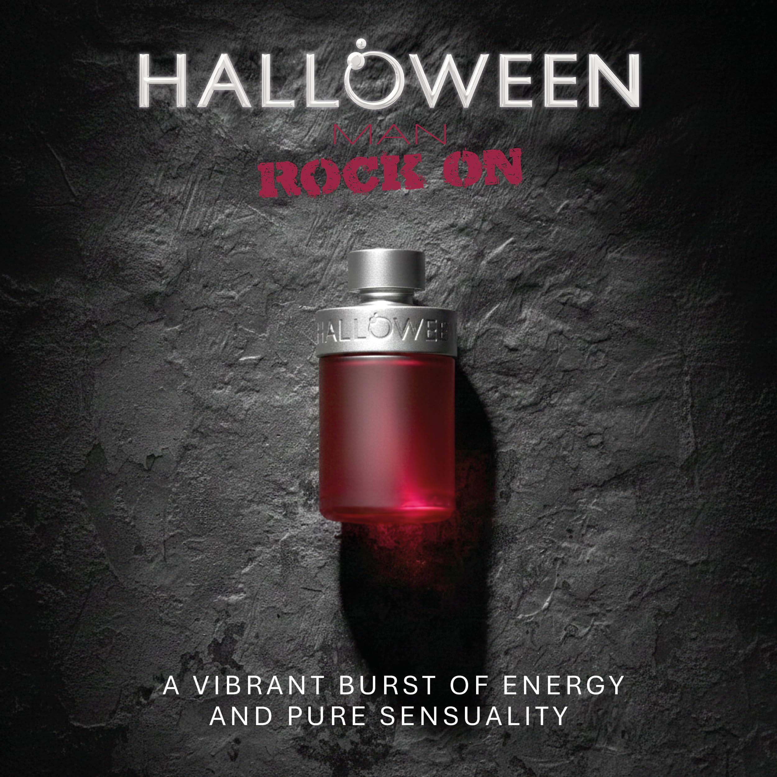Halloween Man Rock On cap closeup highlights sleek design for on the go