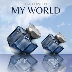 Vetiver and sage hints in Halloween My World evoke refined masculinity