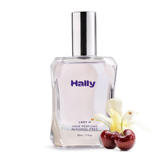 Hally Lady H bottle front shows premium glass design for daily luxury