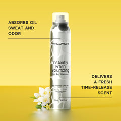 HALOVIDA Dry Shampoo is talc- and sulfate-free for sensitive scalps.