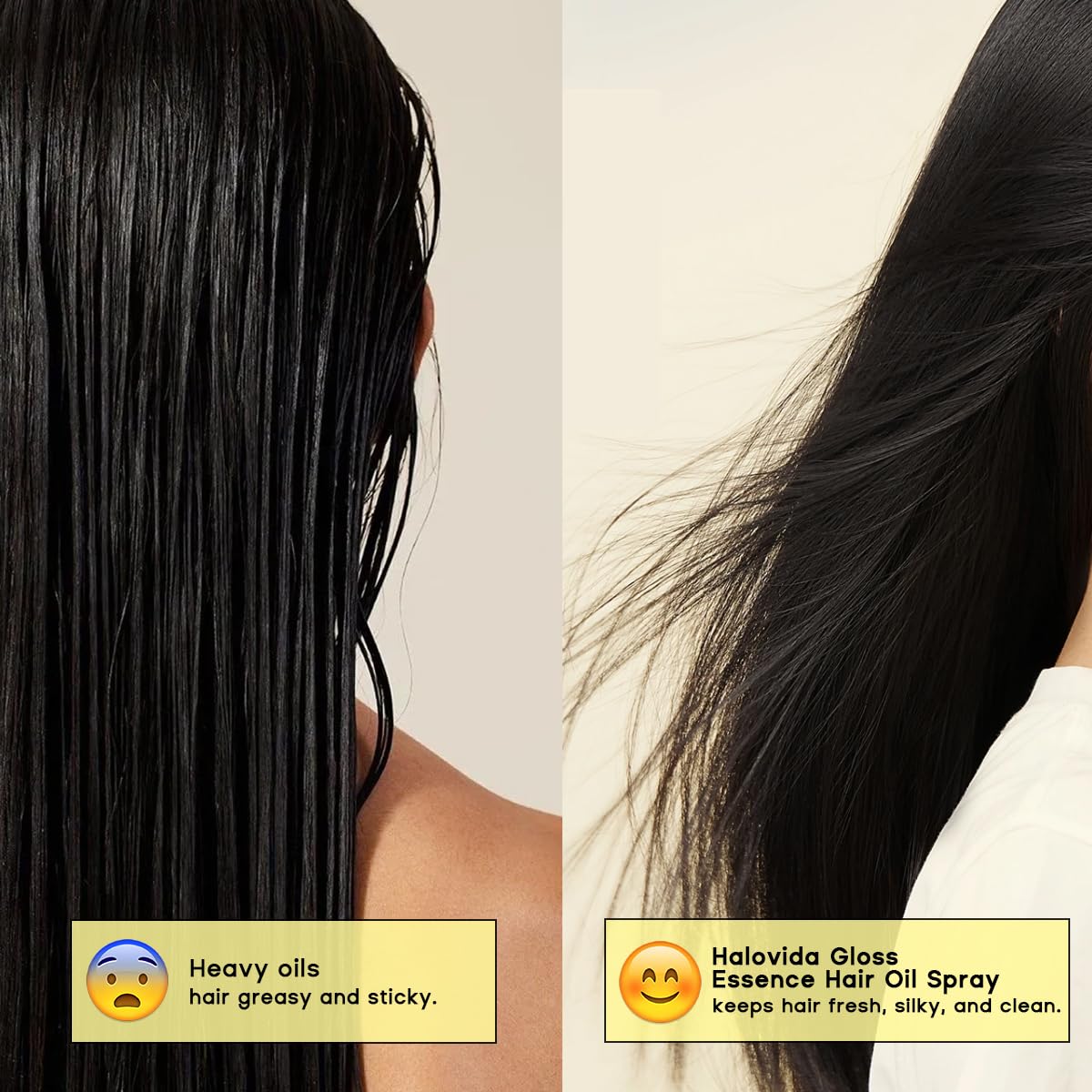 HALOVIDA Hair Oil features a fine mist for light, non-greasy coverage