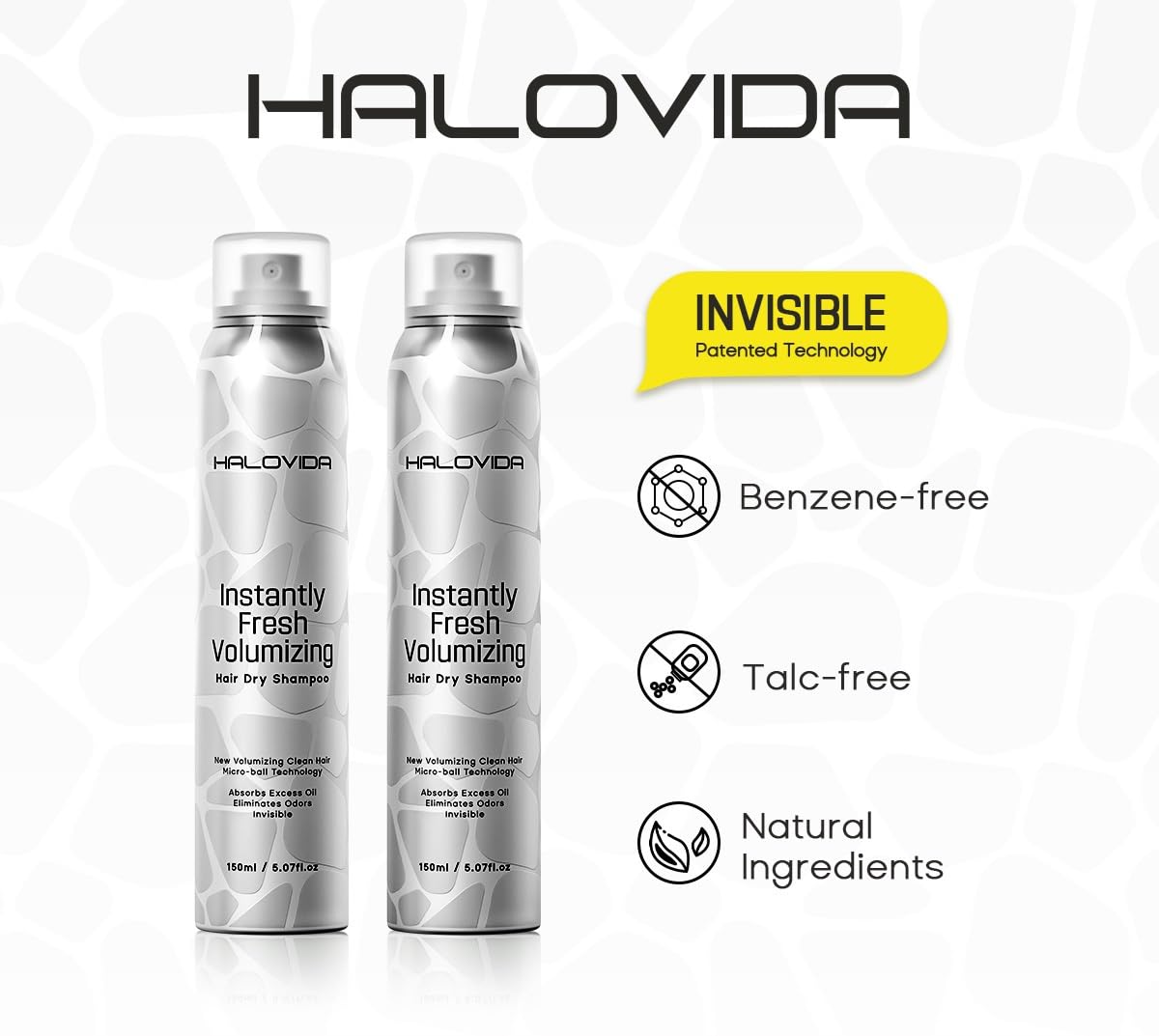 HALOVIDA spray mist application demonstrates even coverage at roots