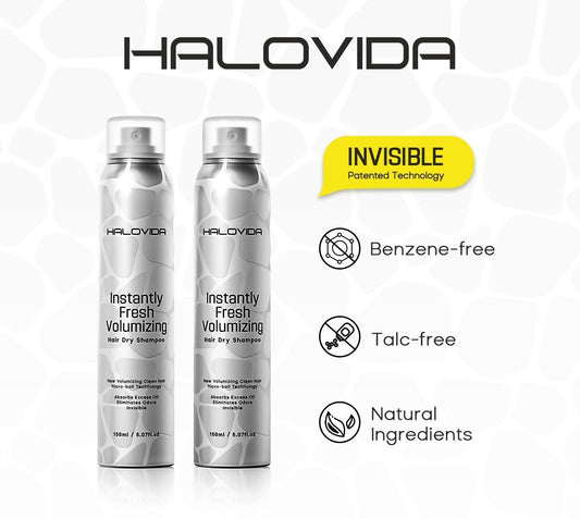 HALOVIDA spray mist application demonstrates even coverage at roots