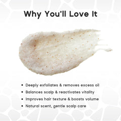 HALOVIDA application on scalp demonstrates easy, soothing massage for deeper cleansing.