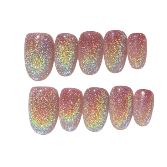 HANAKOKO handmade floral-pattern nails offer elegant detail for special occasions.