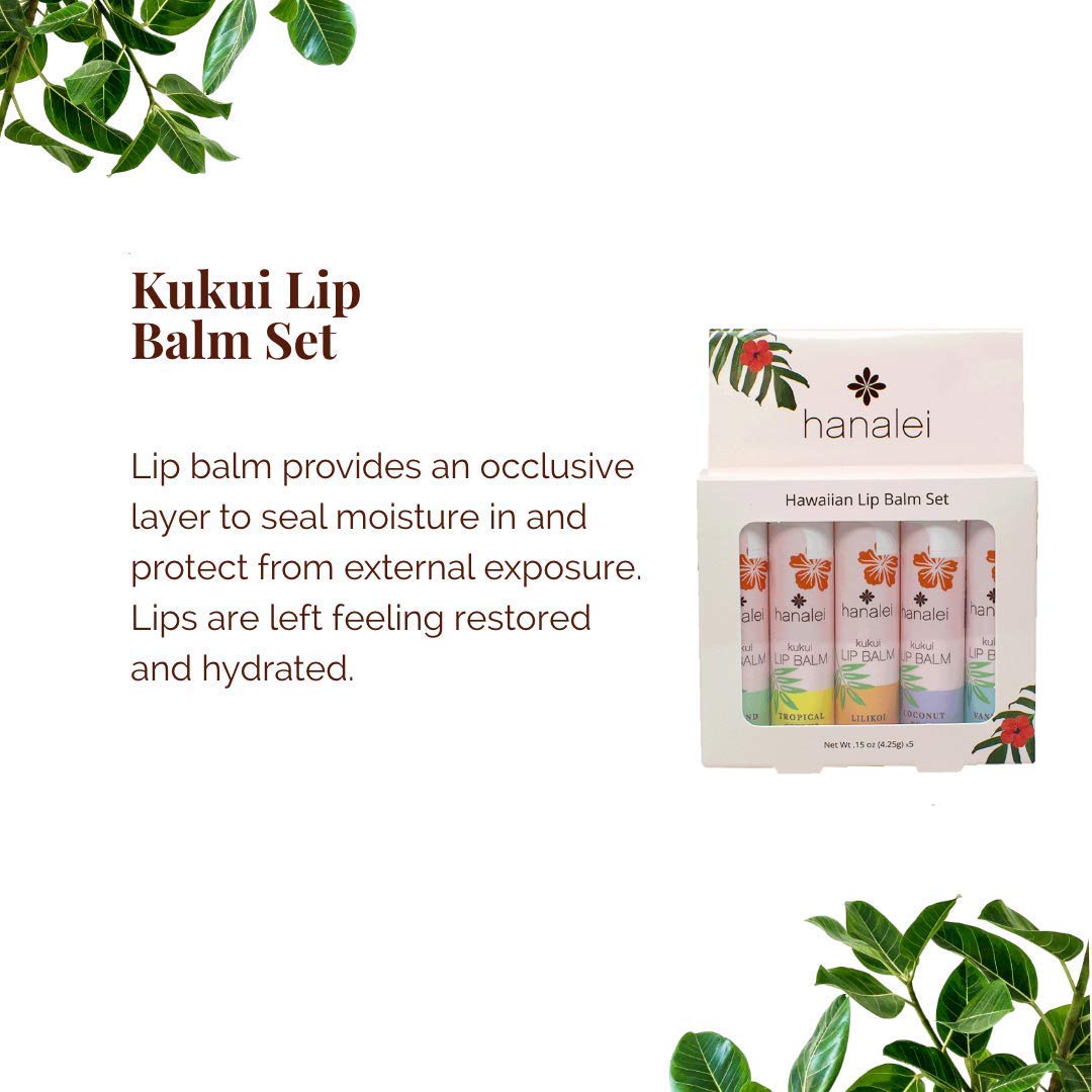 Hanalei Lip Balm Coconut Pear tube delivers creamy moisture and shine