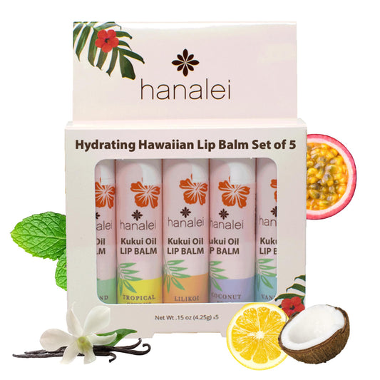 Hanalei Lip Balm Island Mint tube provides long-lasting hydration for dry lips