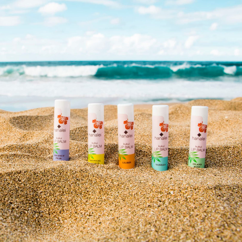 Hanalei Lip Balm Lilikoi tube nourishes and softens parched lips