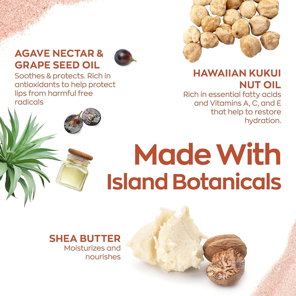 Hanalei Lip Treatment Duo grapeseed and agave blend for gentle restoration