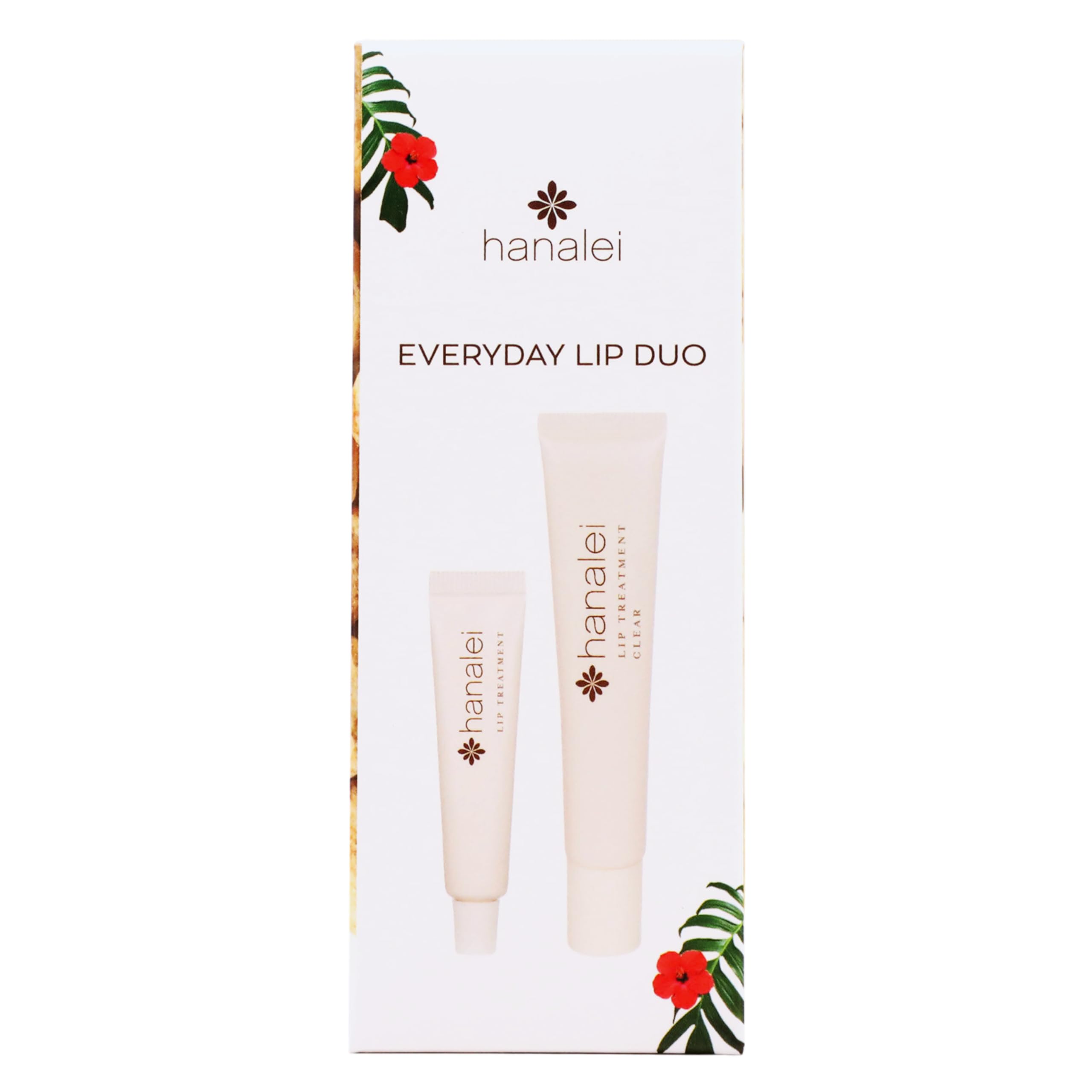 Hanalei Lip Treatment Duo travel pack with three 5g tubes for on the go moisture