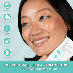 Hanalei Mineral Sunscreen Face Moisturizer SPF 50 lightweight and non-greasy texture.