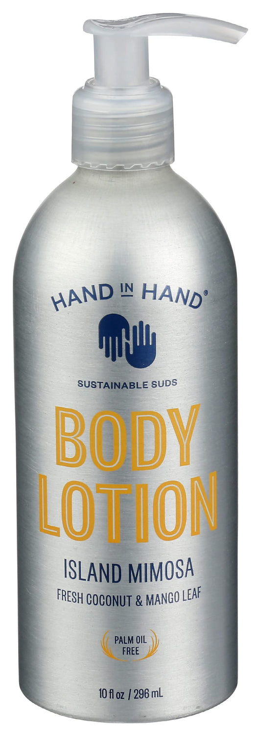Hand In Hand Island Mimosa bottle front for daily hydration.