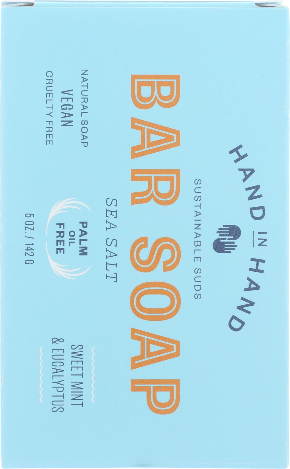 Hand in Hand vegan palm-oil-free bar soap suitable for daily cleansing
