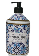 Hand Soap collection Italian-inspired design display on a sink or shelf.
