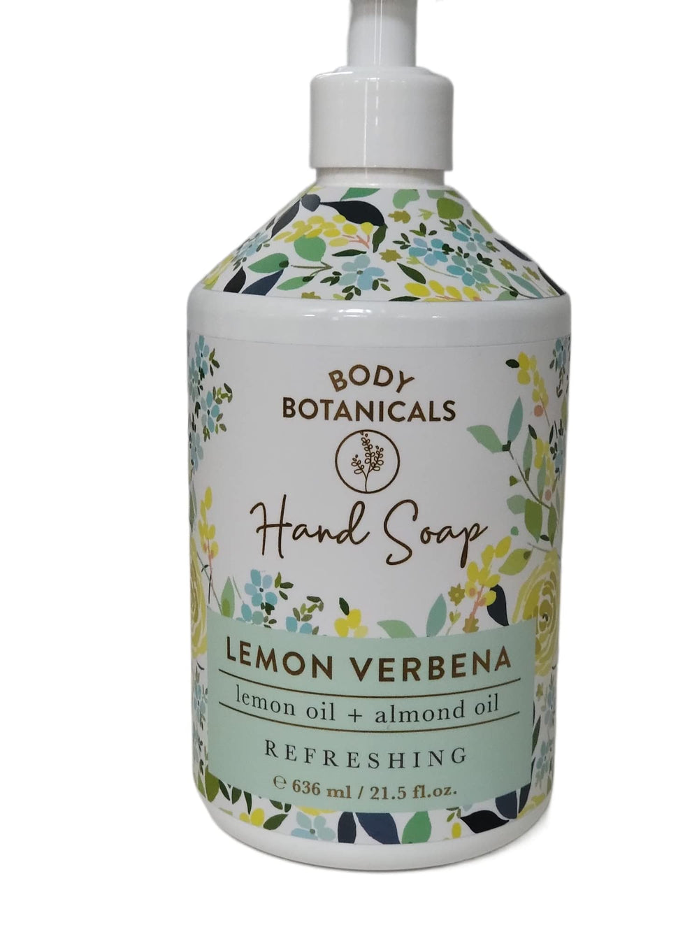 Hand Soap lemon sage 21.5 oz bottle with crisp herbal notes for fresh cleansing.