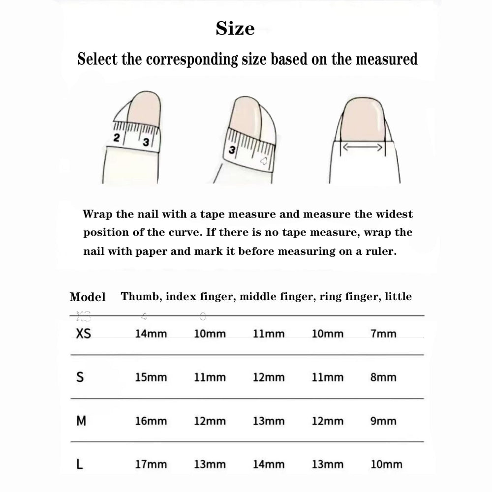 Easy to apply and remove press-on nails for busy days.