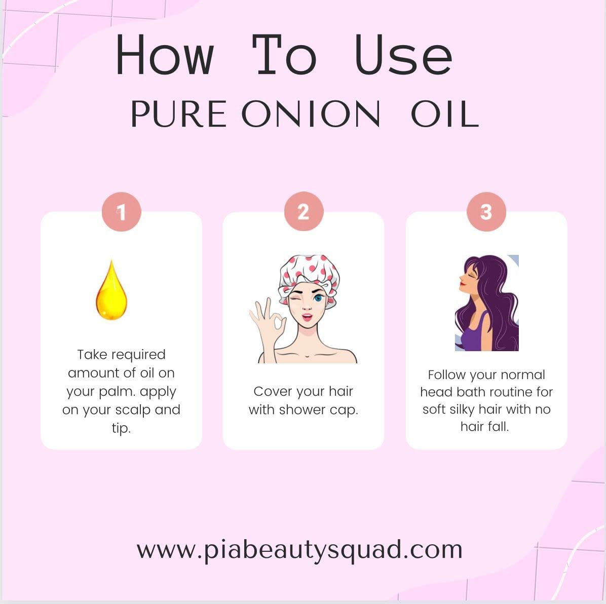 Handmade Onion Hair Oil texture close-up on fingertips showing rich serum