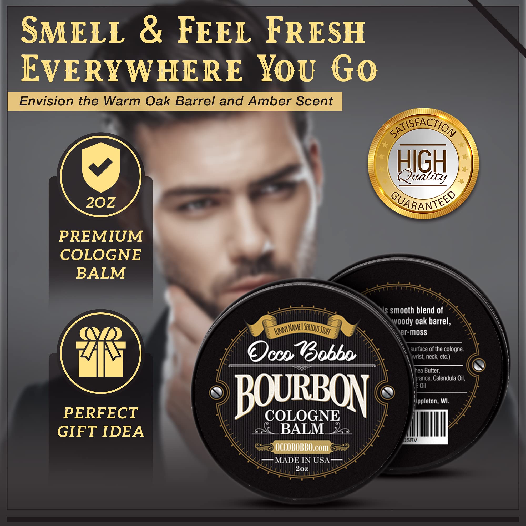 Handy Hound Occo Bobbo amber sandalwood note evokes warm oak barrel aroma